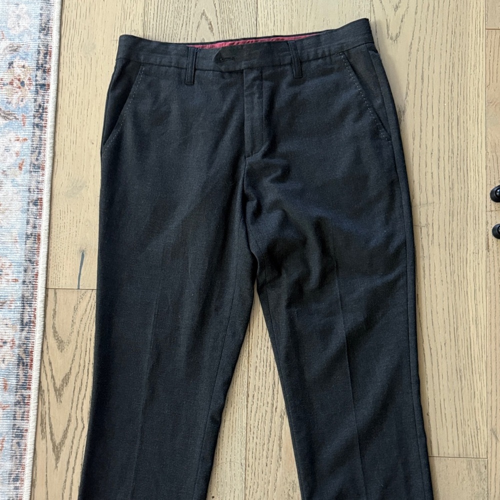Ted Baker London Charcoal Dress Pants